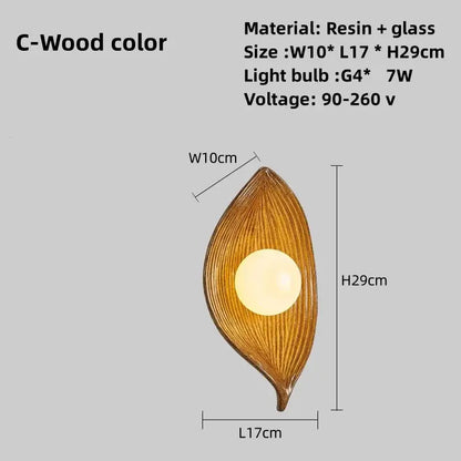 Carvallo - Elegant LED Wall Sconce Gold Leaf