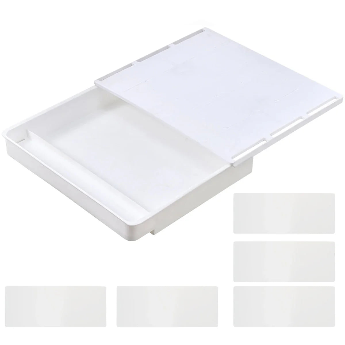 Carvallo Låda för lådor | Självhäftande & Osynlig | Under-bord Organizer för Kontor & Hem | 2L Förvaring