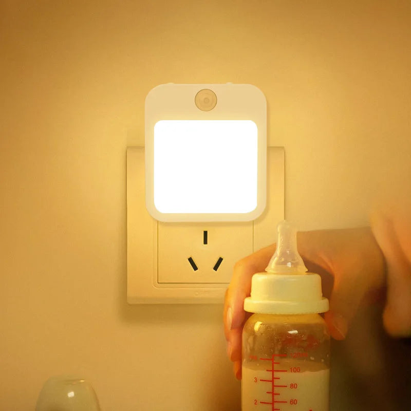 Carvallo Mini LED Nattljus | Med rörelsesensor | Varm- &amp; Kallvitt | För hall, sovrum &amp; badrum