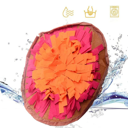 SchnuffelSpaß | Tvättbar snuffelmatta för hundar | Intelligens- &amp; träningsleksak | Fällbar &amp; halkfri