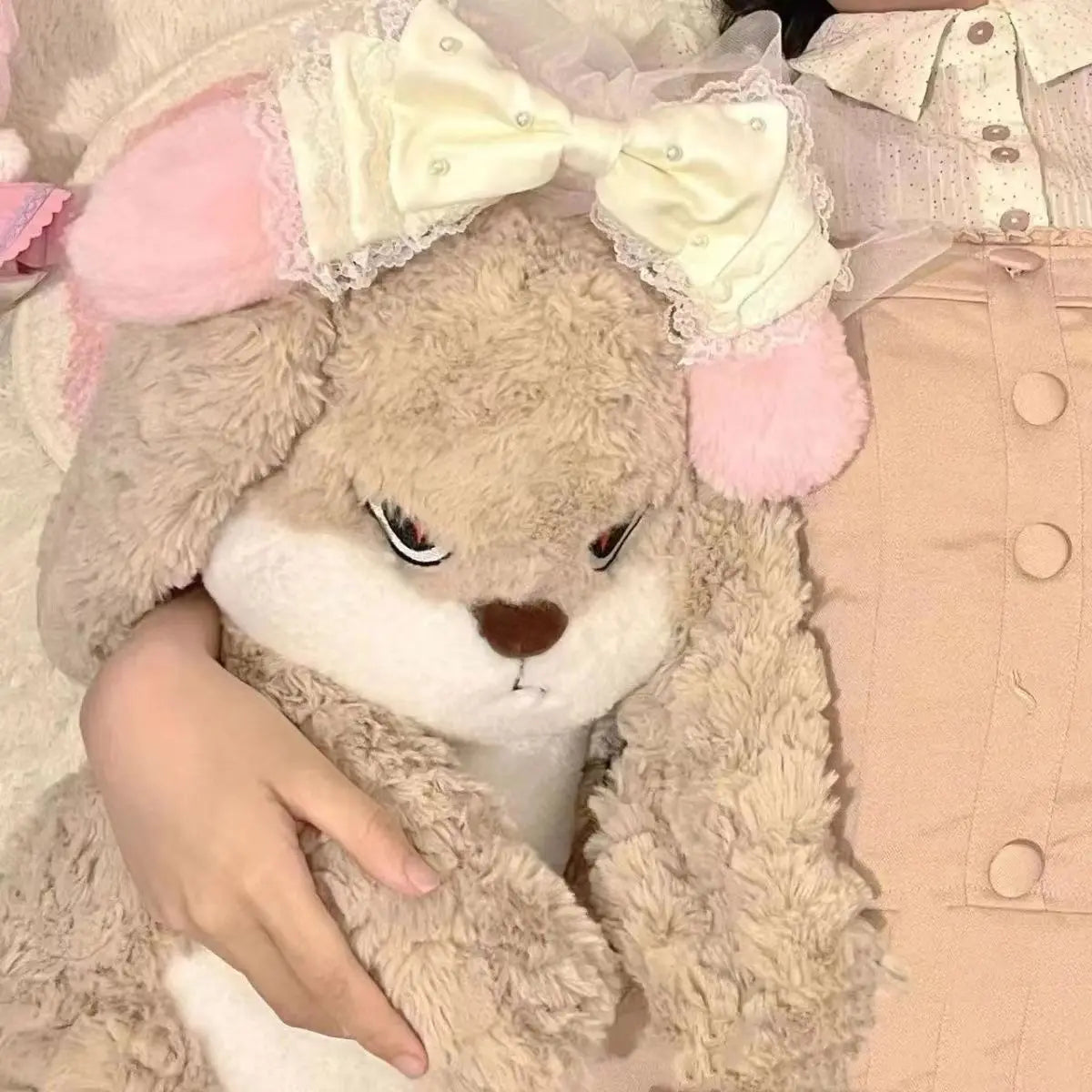 Royallure Arg Big Rabbit Plush Toy - Oversized Kawaii Stuffed Animal för Gåvor