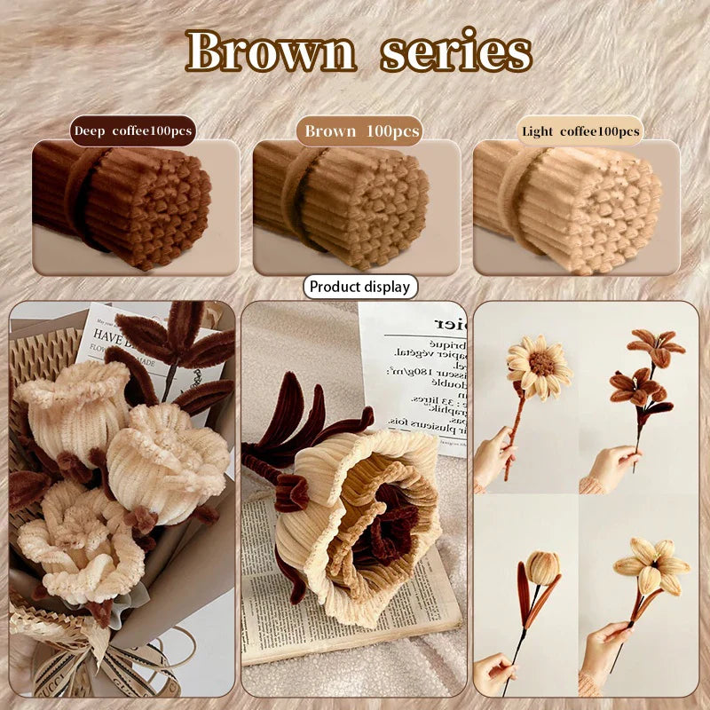 Carvallo FlexFlausch Biegeplüsch XXL | 500-del | 3–5 färger | Formbar & Luddresistant | För pysselkul med barn