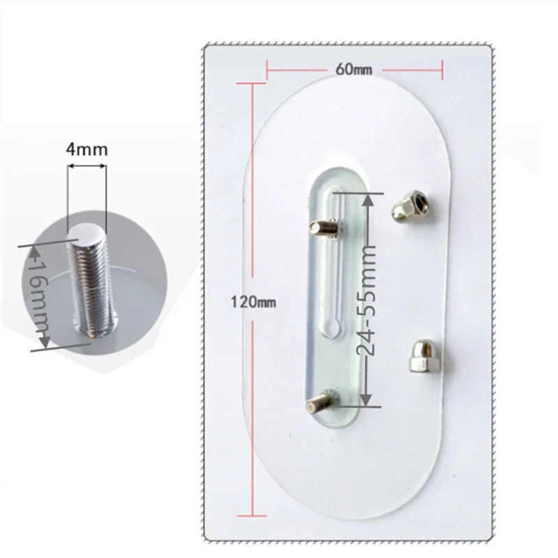Carvallo Väggkrok FixPro DuoHook 2-pack | Stark lim | Sömlös & justerbar | För bilder, hyllor & väggdekoration