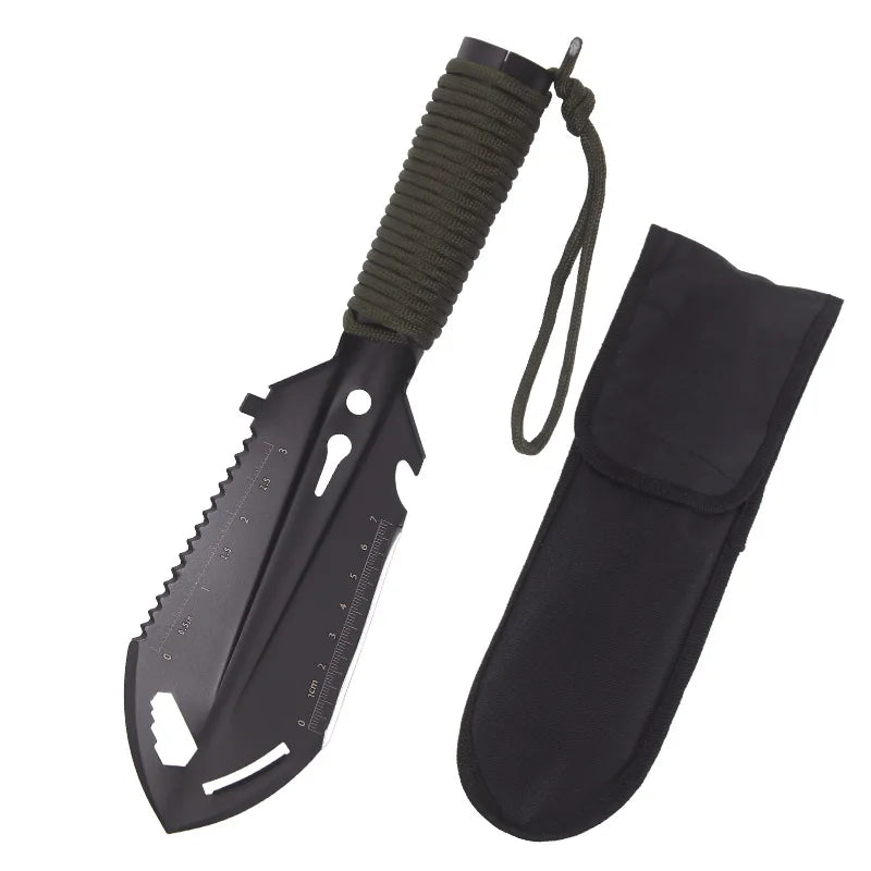 Carvallo Multifunktionell Camping Spade | Ultraluftig &amp; Kompakt | För Vandring, Survival &amp; Utomhus
