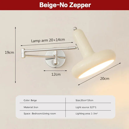 LichtSwing - Minimalistisk LED Vägglampa för Sovrum och Vardagsrum