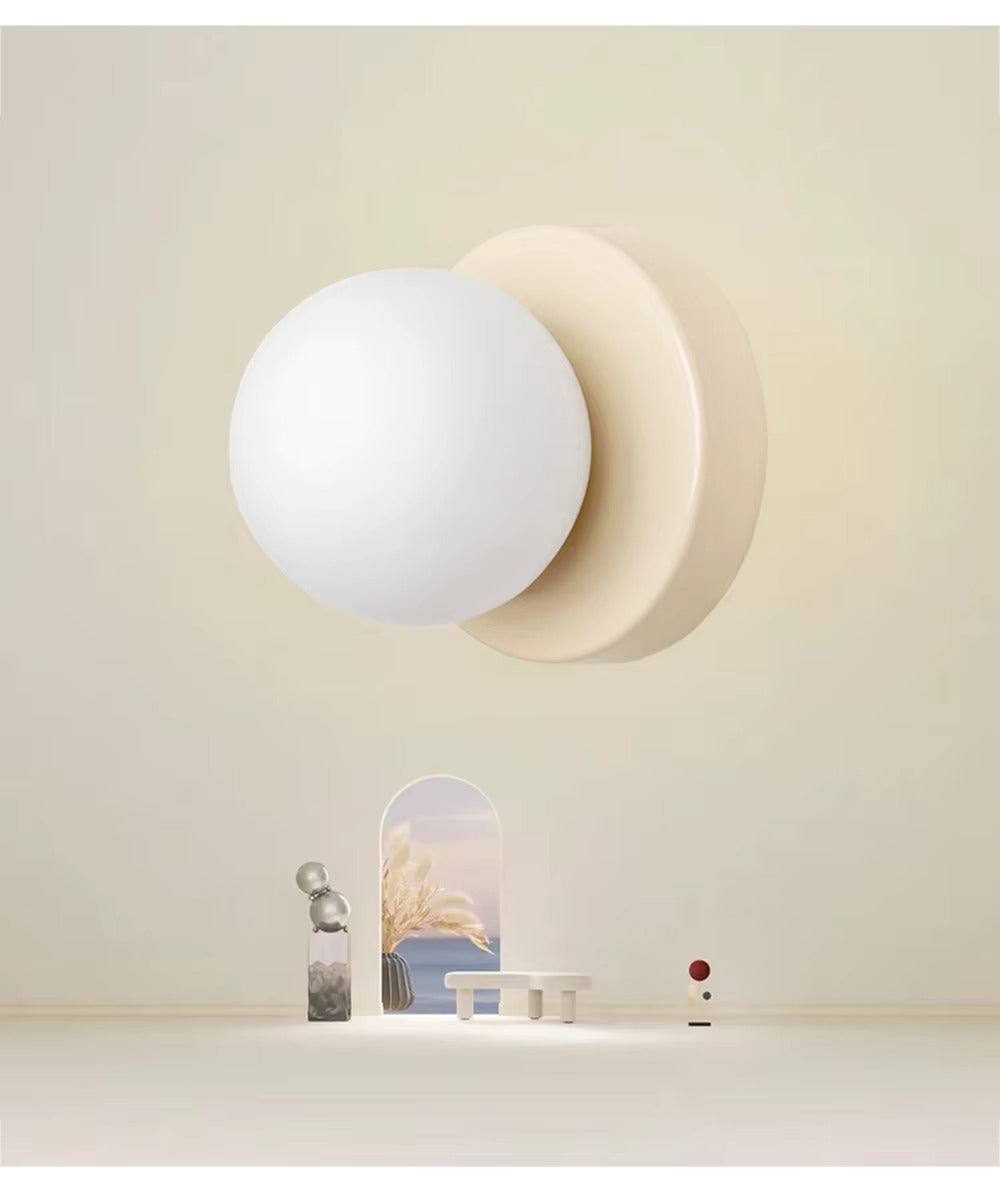 Royaleva Nordic LED Glasvägglampa – Minimalistisk Orb Sconce för Moderna Interiörer