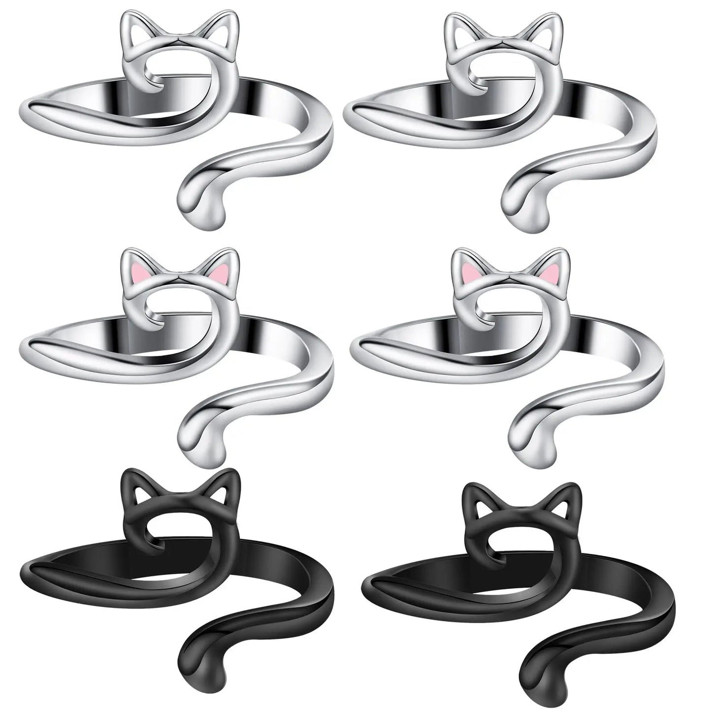 Carvallo Häkel- & Strickfadenführer 2er Set | Justerbar garnring för fingrar | För snabbare & jämnare arbete