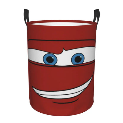 Bilar Lightning McQueen Tvättkorg – Rymlig och Fällbar Korg för Kläder