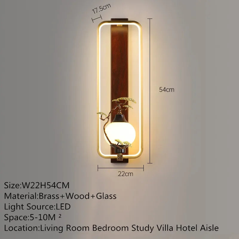 MessingLuxe - Tidsenlig Vägglampa