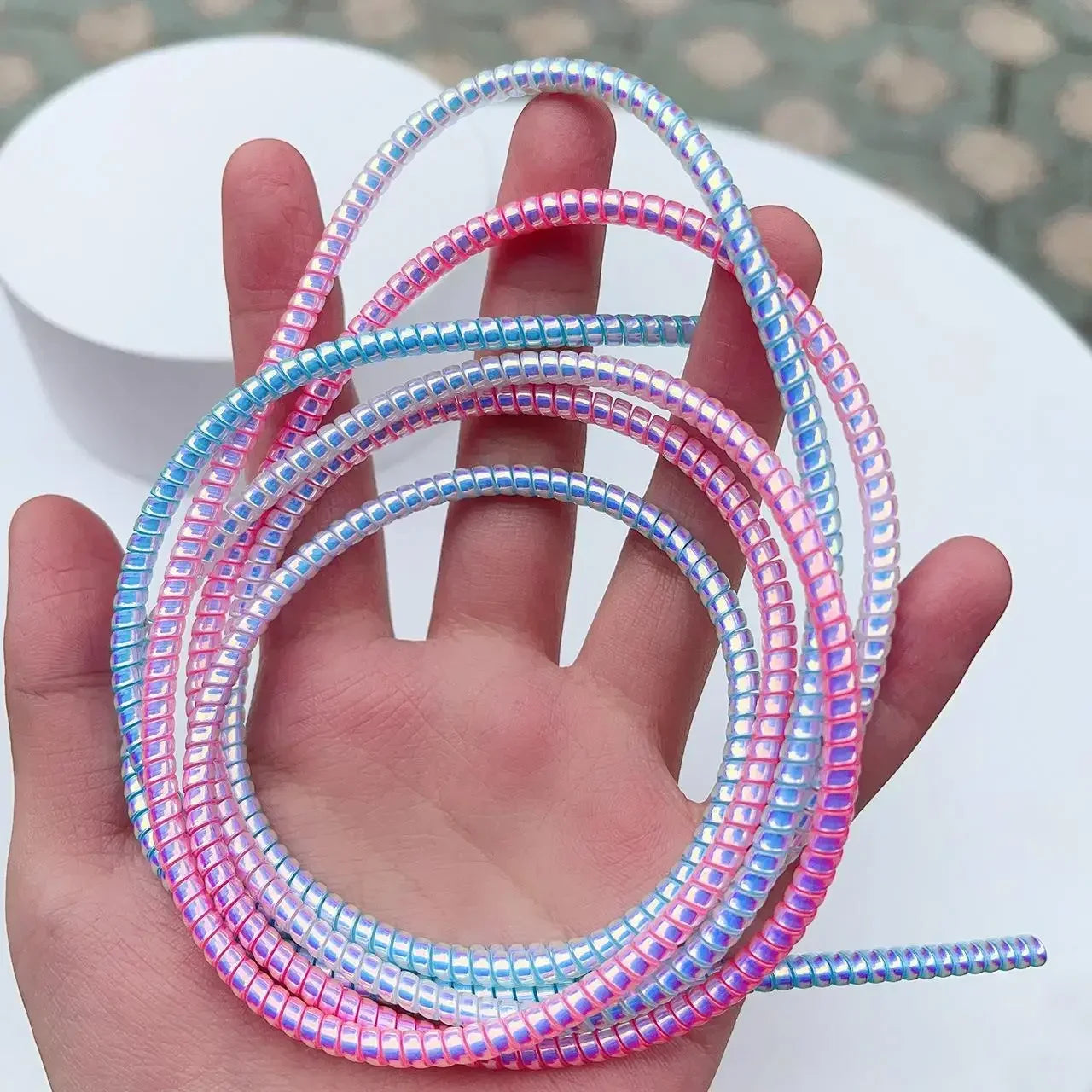 Carvallo Kabelskydd Spiral | Färgglad kabelskydd | För laddkablar & hörlurar | Skydd mot kabelbrott & knutar