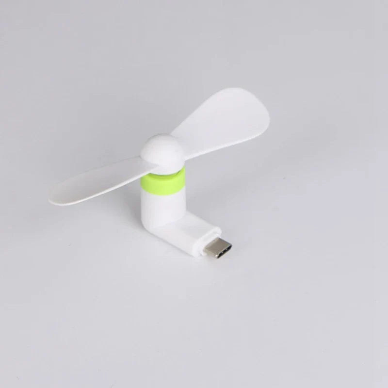 Carvallo Mini USB Handhållare Fläkt | Flexibel &amp; Ultr lätt | För Smartphone, Powerbank &amp; Laptop | Utan Batteri
