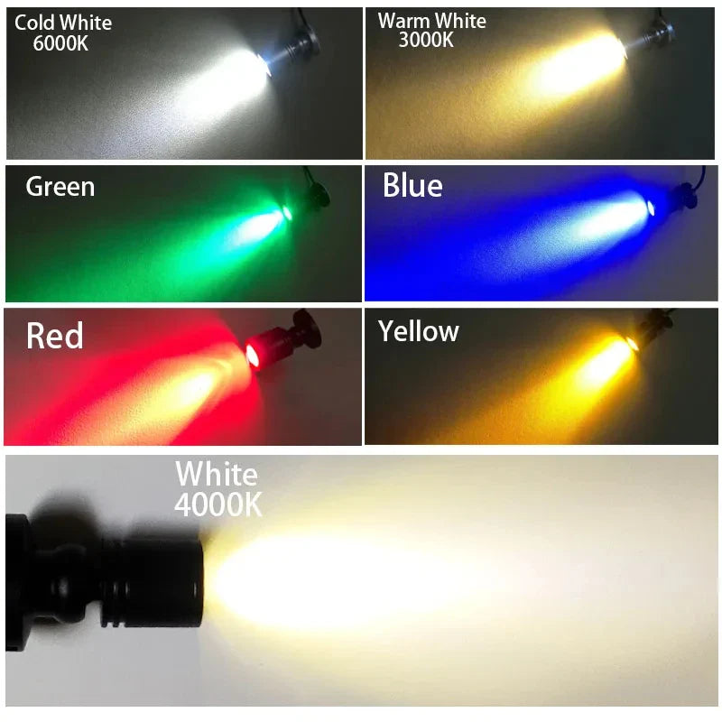 Carvallo LED Spot LuxoDot | 1W/3W | USB-spotlight för skyltfönster & dekoration | Varm- & Kallvit | Aluminiumhus