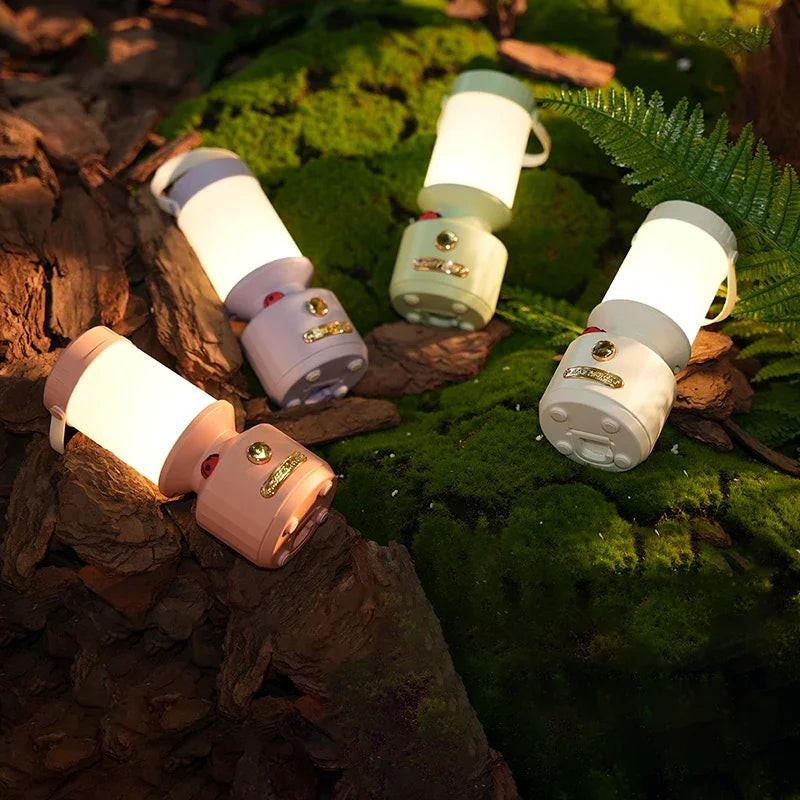 Carvallo Campinglampa Glowvia | 3 ljusfärger | Steglöst dimbar | Typ-C