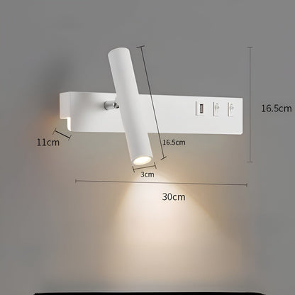 NordicBright Light - Nordic LED Vägglampa med Switch