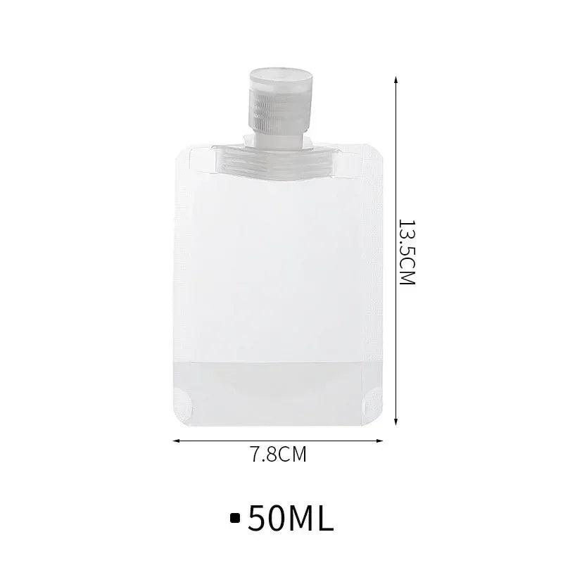Carvallo Mini-flaskset | Kosmetik reseset med förvaringsväska | 5-delar | PET-flaskor 30–100ml