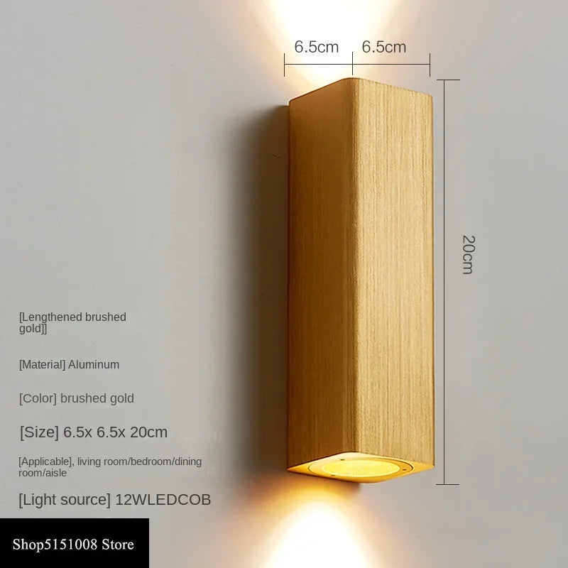 GlowLuxe - Modern LED Vägglampa för Sovrum & Korridor