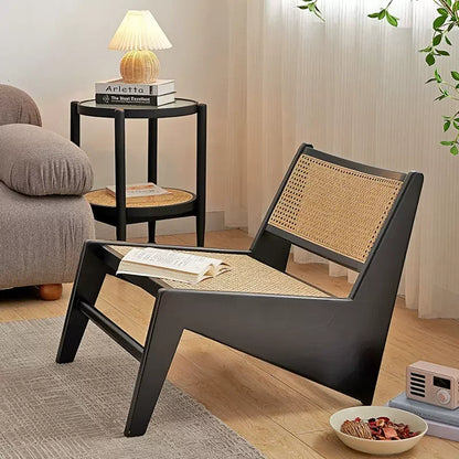 Lunair Soffa | Loungesoffa av trä &amp; rotting i fransk-skandinavisk stil