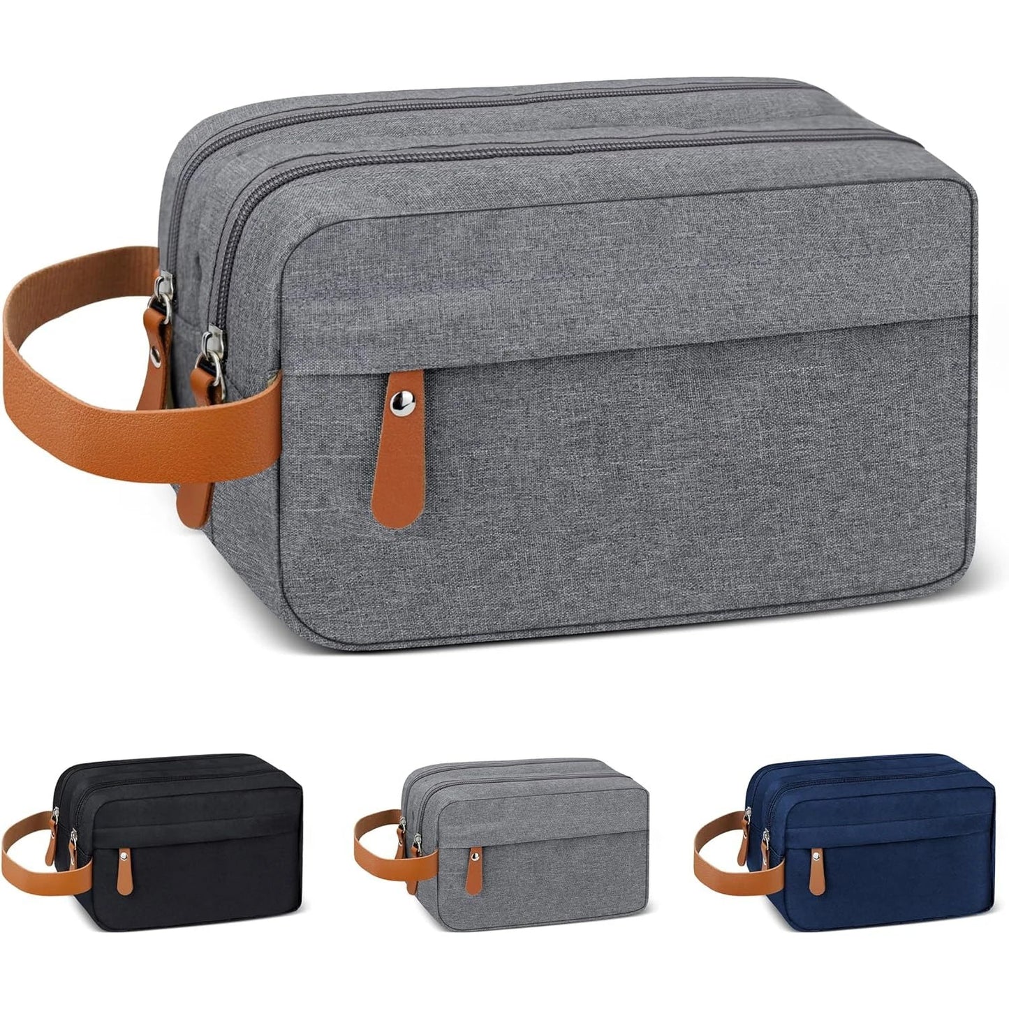 Carvallo kulturväska för upphängning för herrar | Vattenavvisande & Rymlig | Canvas-resväska med många fack