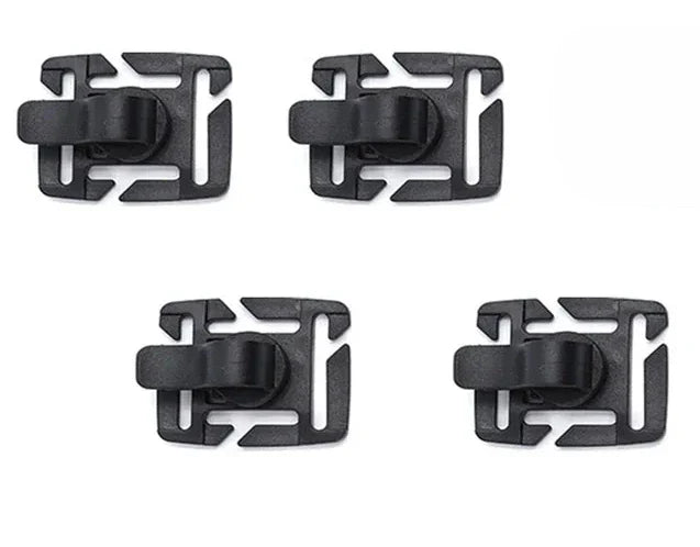 Carvallo Schlauchhalter Clip för dryckessystem | 360° roterbar | MOLLE-kompatibel | För ryggsäck, utomhus & camping | Lätt & Robust