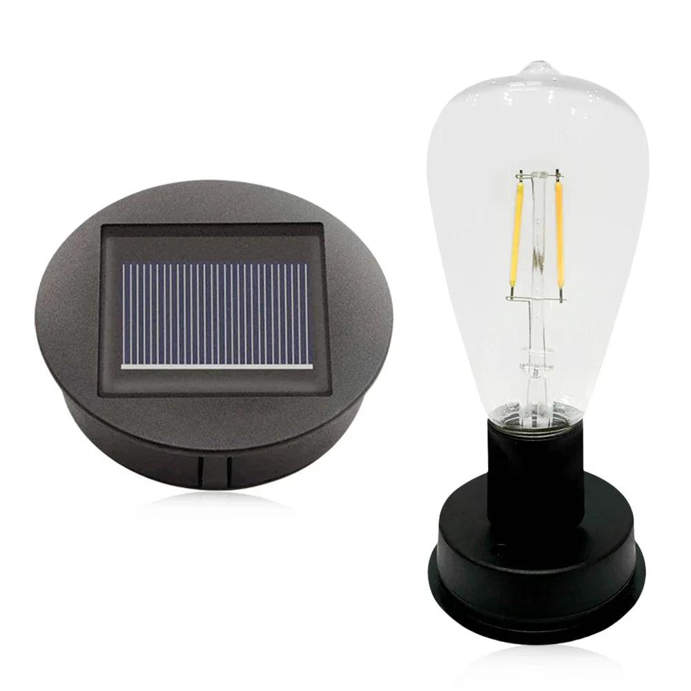 Carvallo Solarlampa grund 8 cm med LED-ljuskälla | Automatik På/Av | IP44 Väderbeständig | För Trädgård, Camping & DIY-Dekor