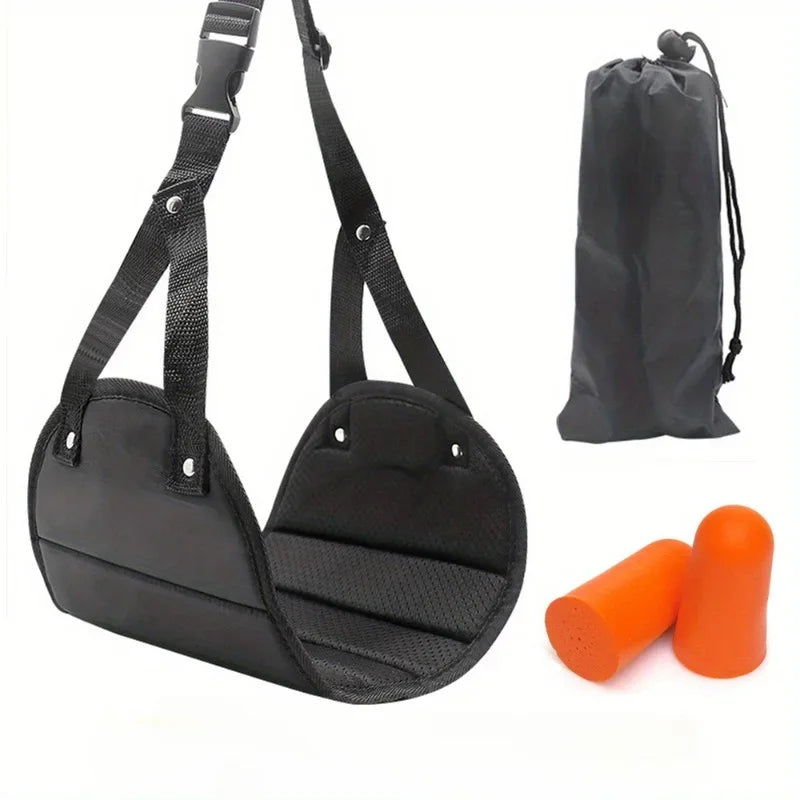 Carvallo Legino TravelRest | Memory Foam Komfort | Justerbar & ultralätt | För flygplan, kontor, tåg & hem