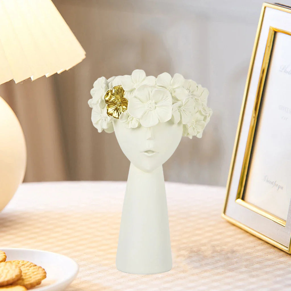 NordicMuse - Elegant tjejhuvudvase för blommor och stilren inredning