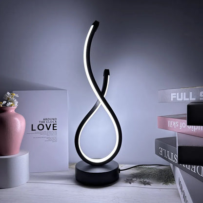 Kreativ LED Bordslampa för Sovrum – Stilig Nattlampa och Dekorativ Sänglampa med Mjuk Glöd
