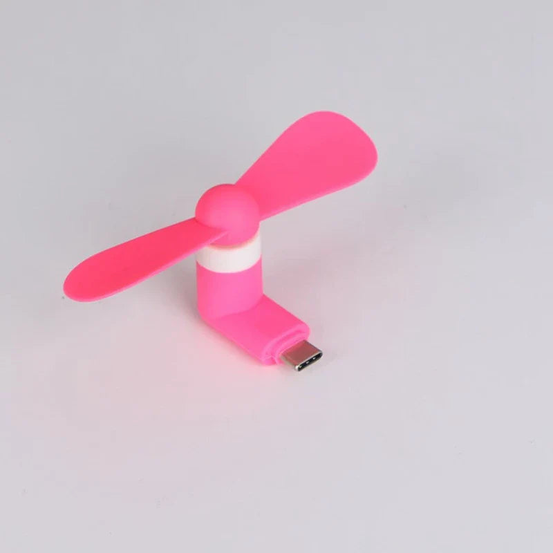 Carvallo Mini USB Handhållare Fläkt | Flexibel &amp; Ultr lätt | För Smartphone, Powerbank &amp; Laptop | Utan Batteri