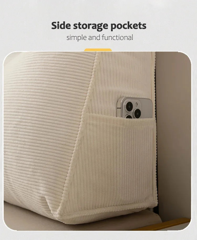 Royelux Vattentät Wedge Kudde - Ergonomiskt Stöd för Inomhus- och Utomhusbruk