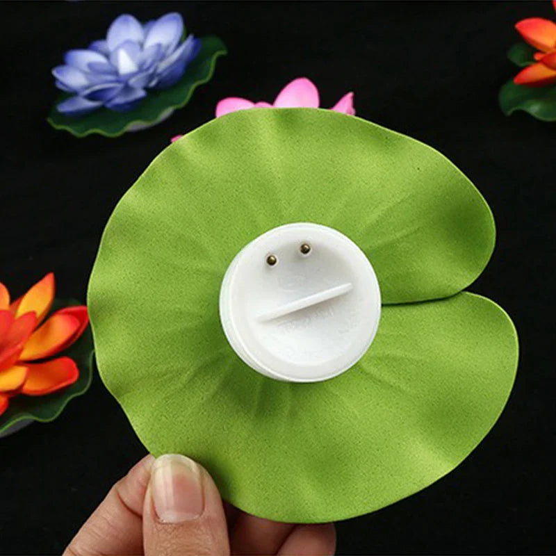 Carvallo Lotuslampa LUMILYA | LED Vattensensor | Varmvitt ljus | För damm, trädgård & fester