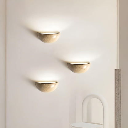 Korzito - Nordisk Halvcirkel-LED-Wabi-Sabi-Vägglampa