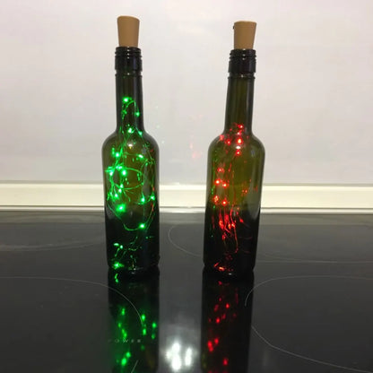 LED ljusslinga för flaskor – dekoration-ljus med tråd för kreativ belysning och DIY-projekt