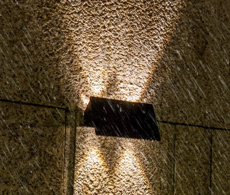 Carvallo-Vägglampa LumoGuard | Med rörelsesensor | Väderbeständig IP65 | LED Varm-/Kallvit | För utomhusområden