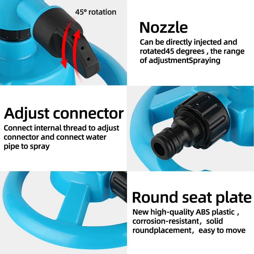 Carvallo Hydrosia | 360° Rotation | Vattensparande & Robust | För Trädgård & Gräsmatta Skötsel