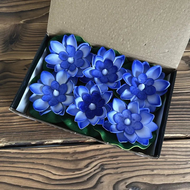 Carvallo Lotuslampa LUMILYA | LED Vattensensor | Varmvitt ljus | För damm, trädgård & fester