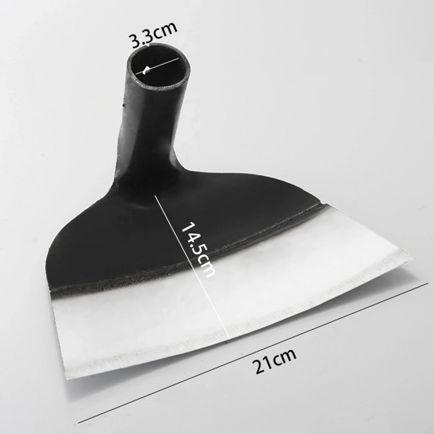 Carvallo Handhacka utan skaft | Högkvalitativ ogräshacka av kolstål | För rensning, jordlossa och grönsaksodling – Olika storlekar