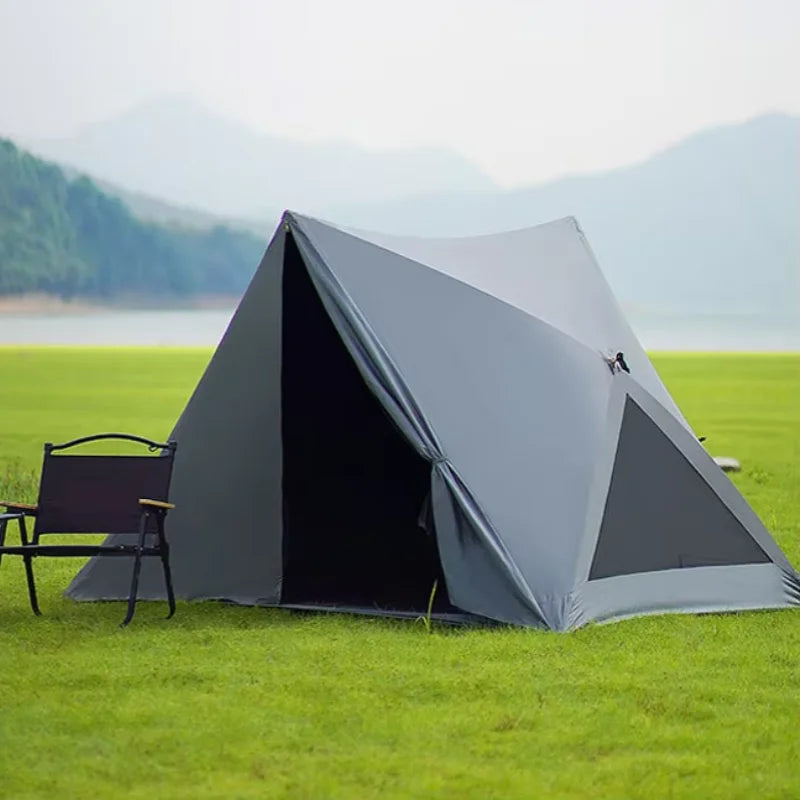 Pop Up Camping tent med Solskyddsdesign