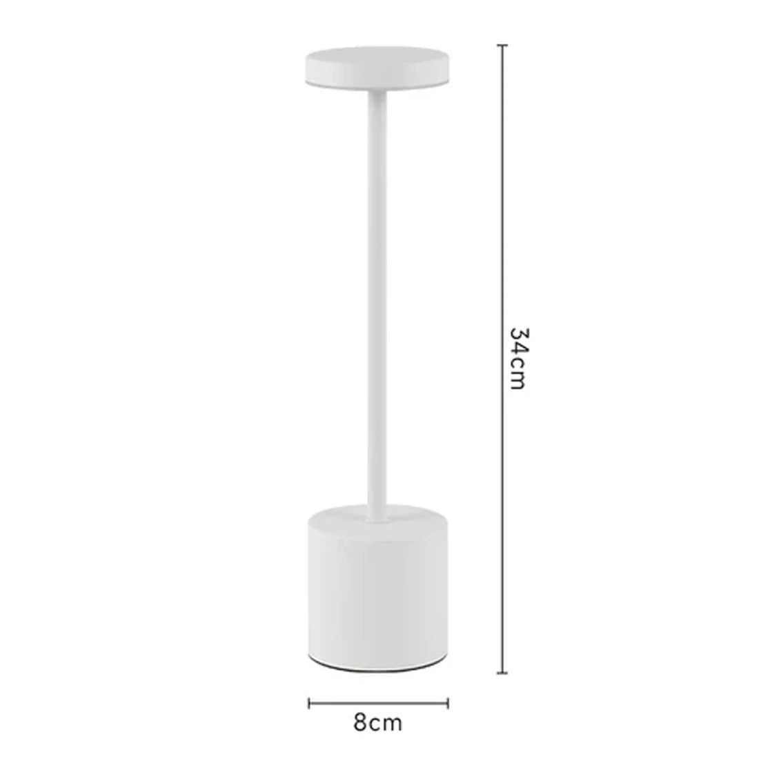 LumoTouch™ LED bordslampa | Trådlös &amp; Återuppladdningsbar | Touchsensor | 3-stegs dimmer | Modern aluminiumdesign
