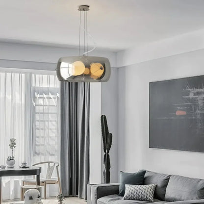 Aurion | Modern glas-LED-hänglampa för kök, vardagsrum och matsal