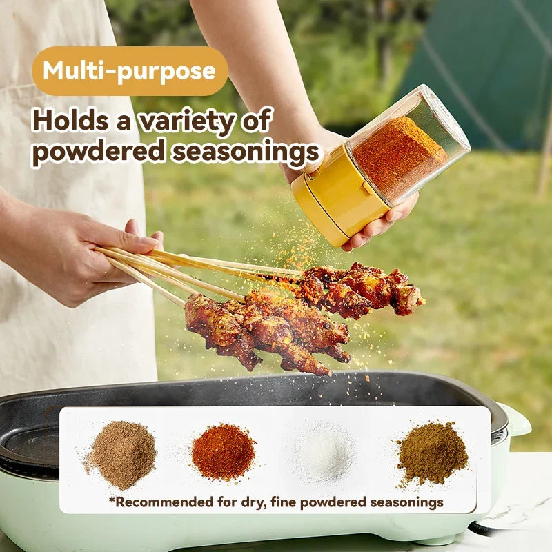 Carvallo Dosario | 180 ml Glasbehållare med pumpdispenser | Salt- & krydddispenser | Lufttät & stilren