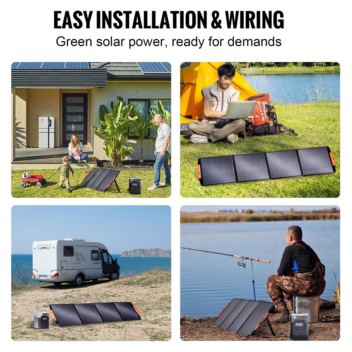 Carvallo Solarpanel VoltoraFlex | 200 W | Monokristallin & ETFE-beläggning | IP67 Vattentät & Bärbar