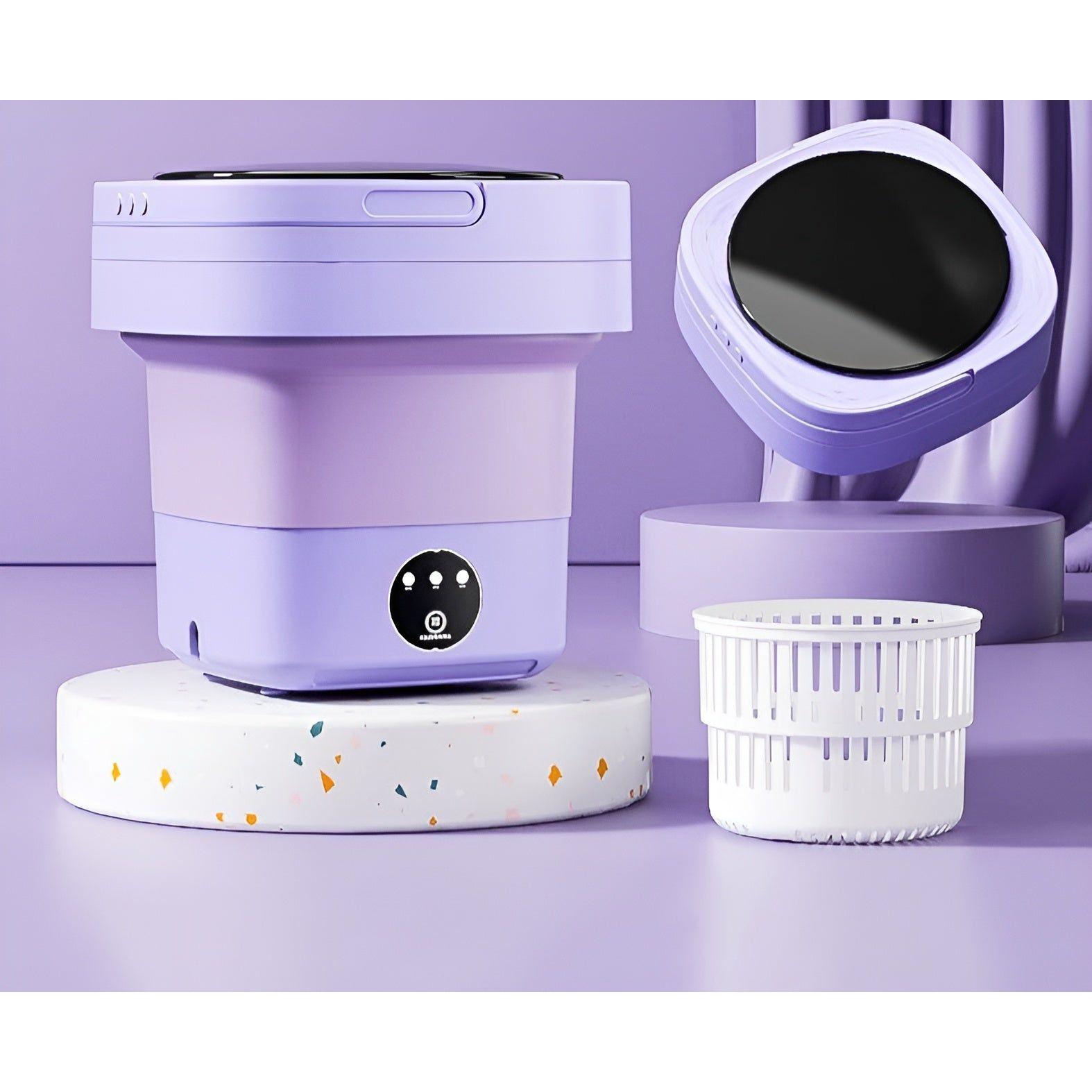 QuickSpin Tvättmaskin – Fällbar Mini Tvättmaskin med Torktumlare