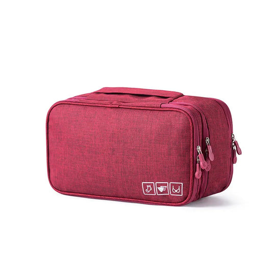 Carvallo-Organizer Travinelle | Fällbar resväska med 3 fack | Vattentät & Transparent | 30 × 17 × 13 cm