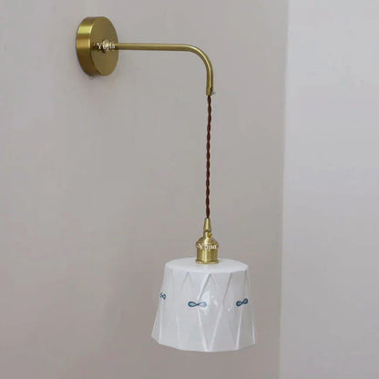 ZenGlow - Japansk Retro Vägglampa med Dragströmbrytare