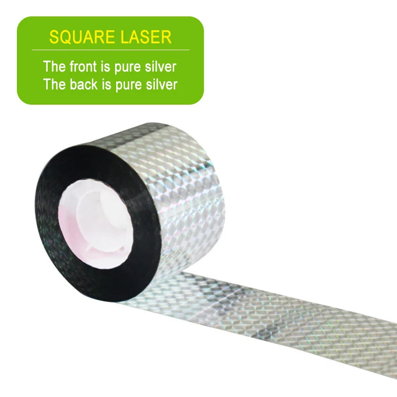 Carvallo FlashWing Reflekterande fågelskyddsband 80 m | Dubbelsidigt reflekterande | Väderbeständig för fruktträdgård & åker