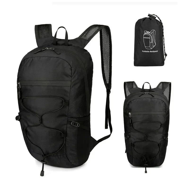 Carvallo PackLite 20 L | Ultralätt & Vattentät | Fällbar för resor & vandring