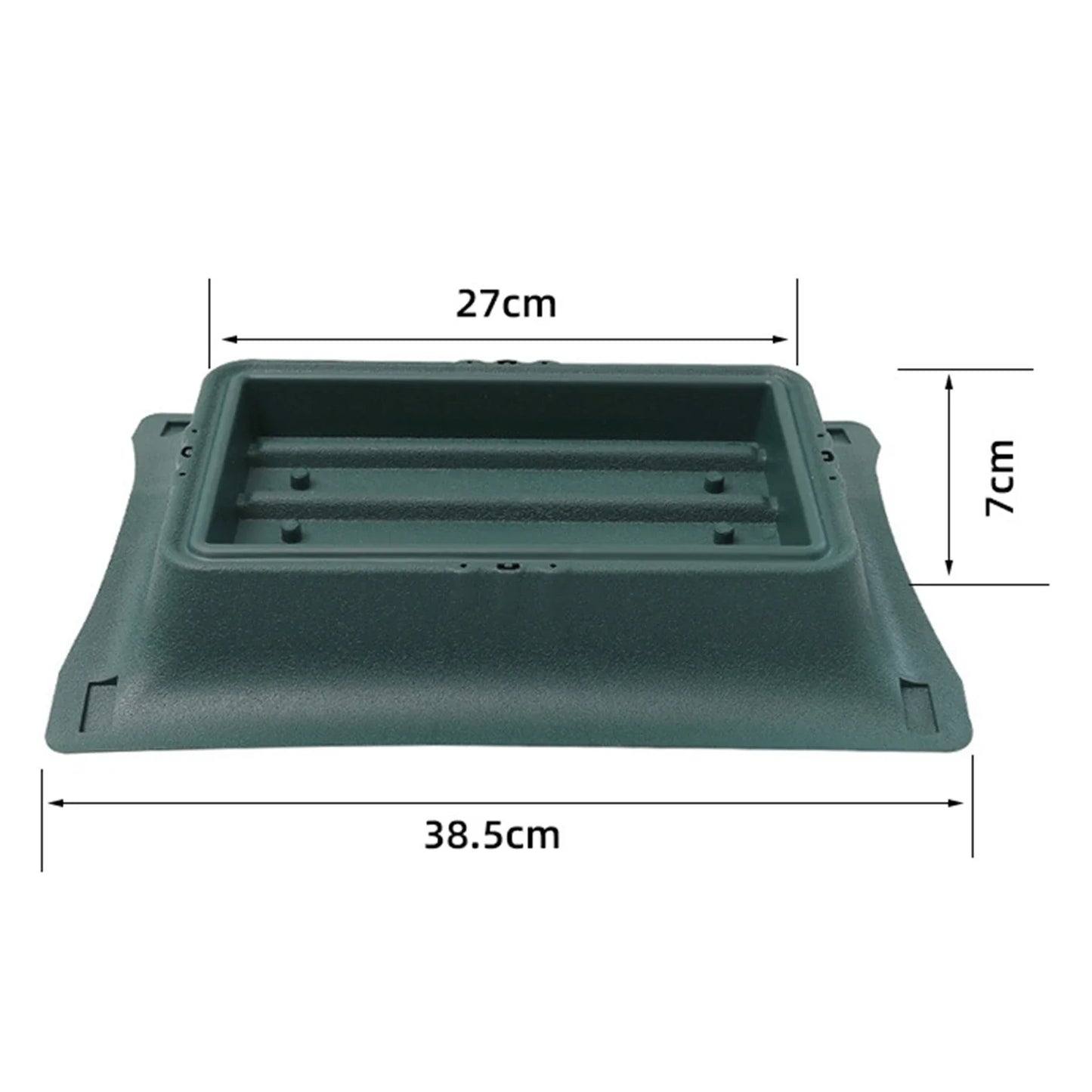 Carvallo planter box | For balcony railing | With drainage tray & suspension | Robust & weatherproof