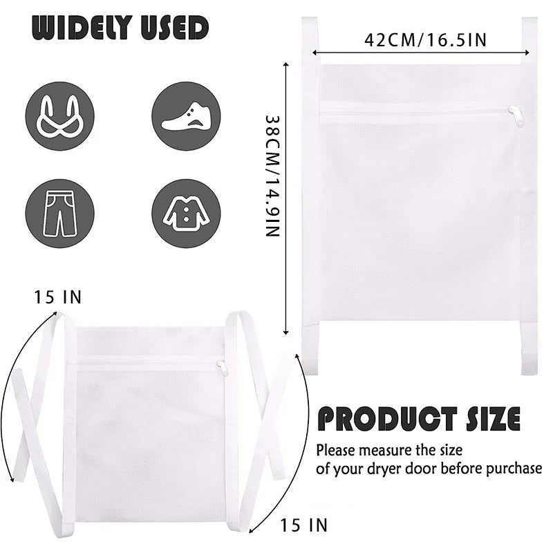 Carvallo Skoschampo påse | Skonsam tvätt i nät | För sneakers & sportskor | Vit polyester med kardborreband