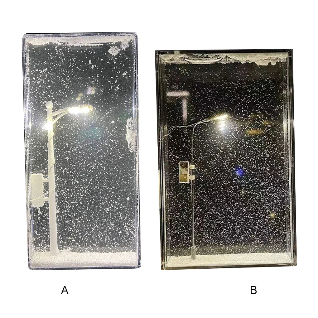 RoyaleGlow Snöig Nattlampa – Mysig Vinter Wonderland Skrivbordslampa