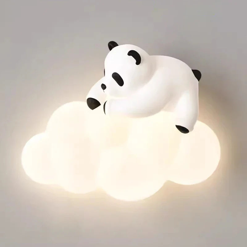 PandaLicht - Söt Panda LED Vägglampa för Barnrum